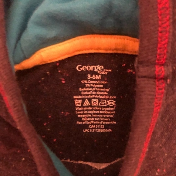 GEORGE Outfit Set Size 3-6 Months - Picture 3 of 7